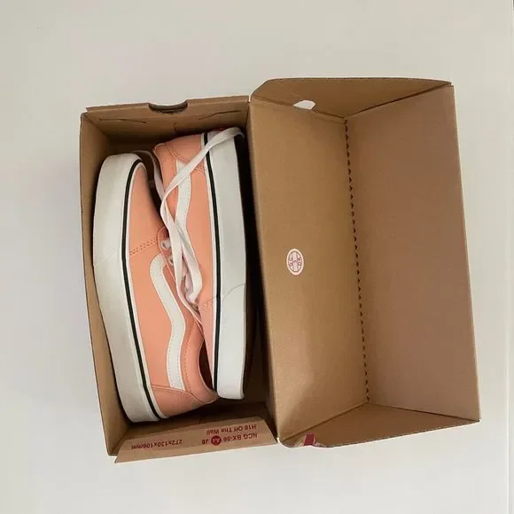 Vans Ward Lo Women's Tropical Peach Sneakers Shoes - Picture 6 of 6